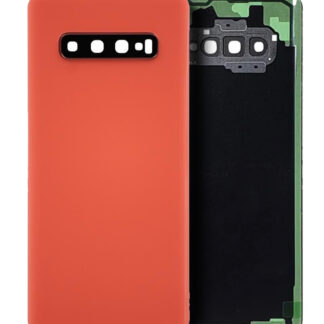 Rückdeckelglas mit Kameraglas für Samsung Galaxy S10 Plus (Service Pack) (Flamingo Pink (Rosa))