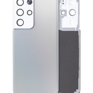 Rückdeckelglas mit Kameraglas für Samsung Galaxy S21 Ultra (Service Pack) (Phantom Silver)