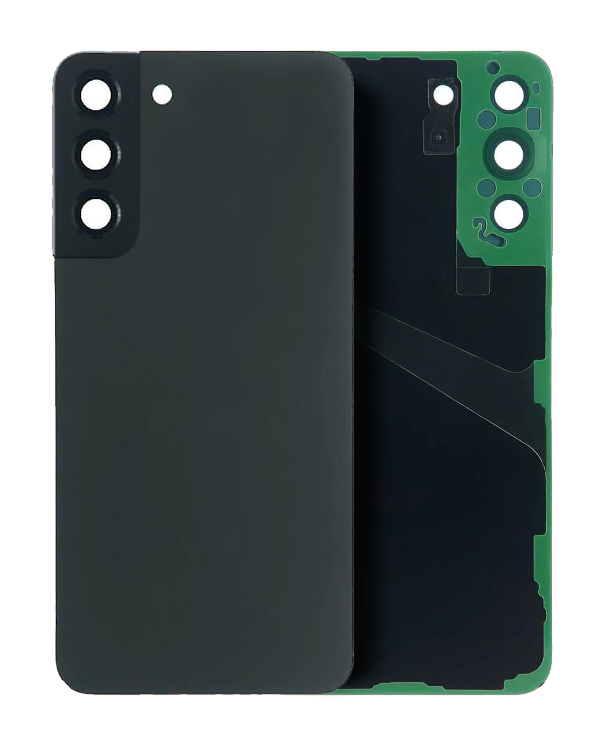 Rückdeckelglas mit Kameraglas für Samsung Galaxy S22 Plus (Service Pack) (Phantom Black)