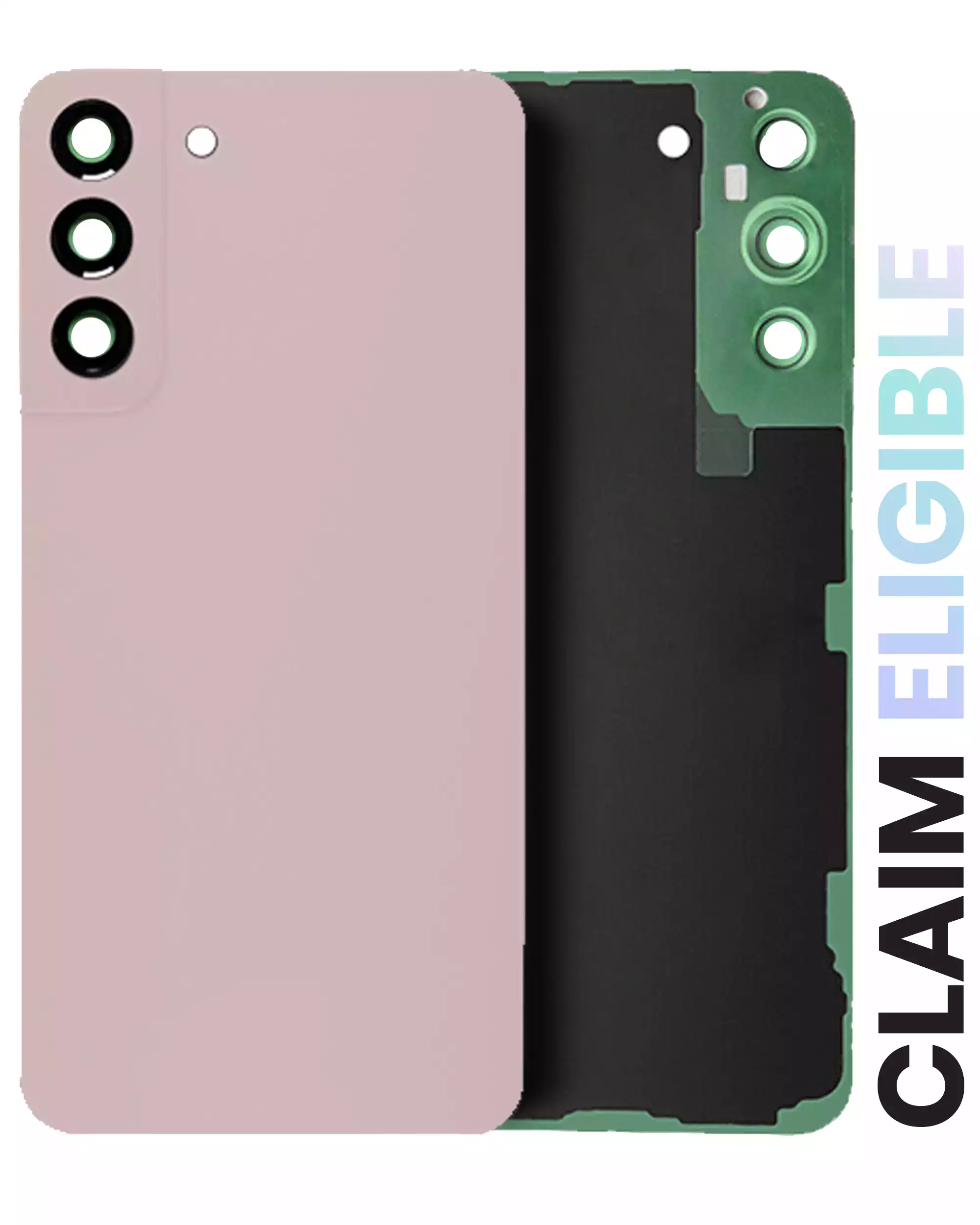 Rückdeckelglas mit Kameraglas für Samsung Galaxy S22 Plus (Service Pack) (Pink Gold) – Bild 3