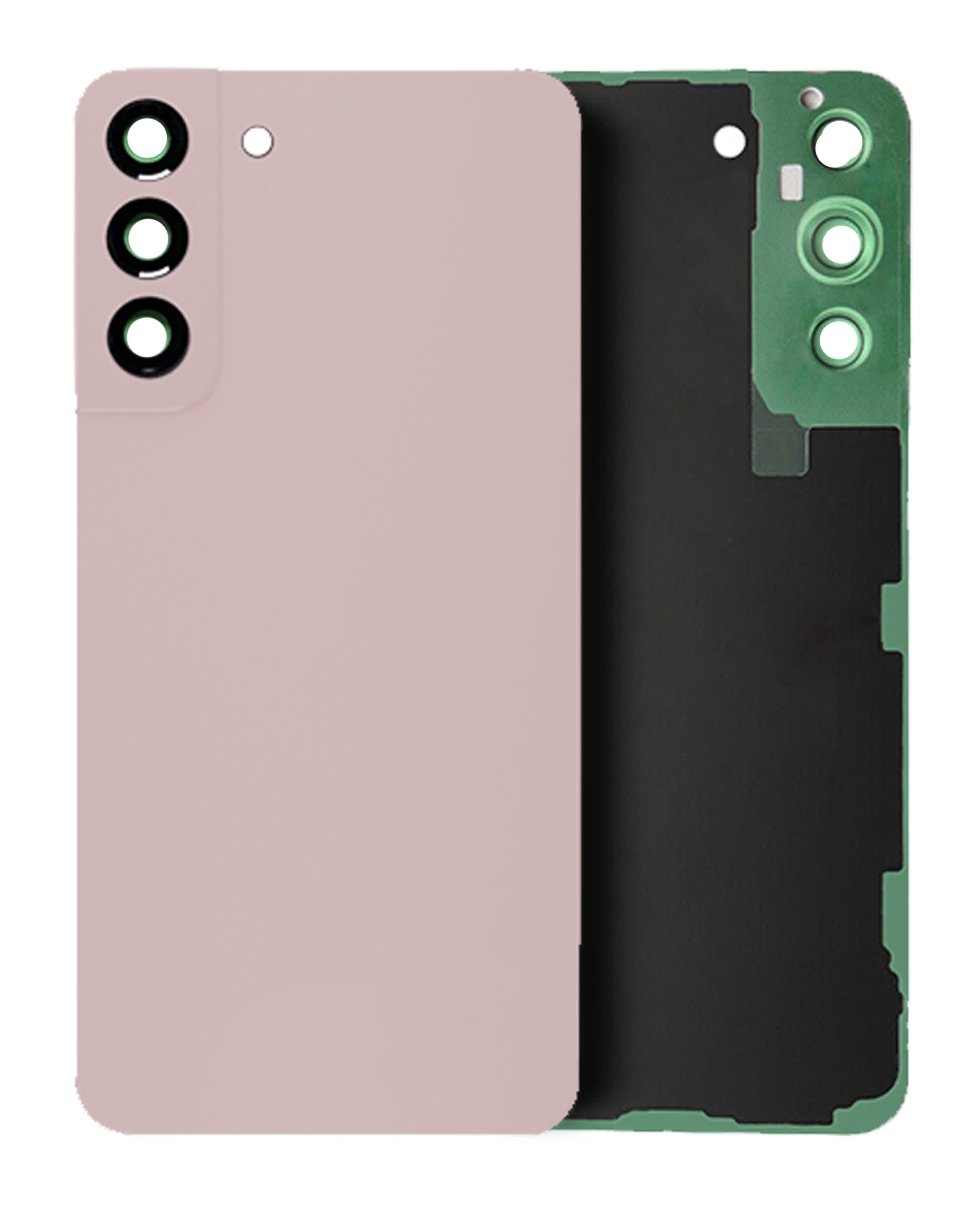 Rückdeckelglas mit Kameraglas für Samsung Galaxy S22 Plus (Service Pack) (Pink Gold)