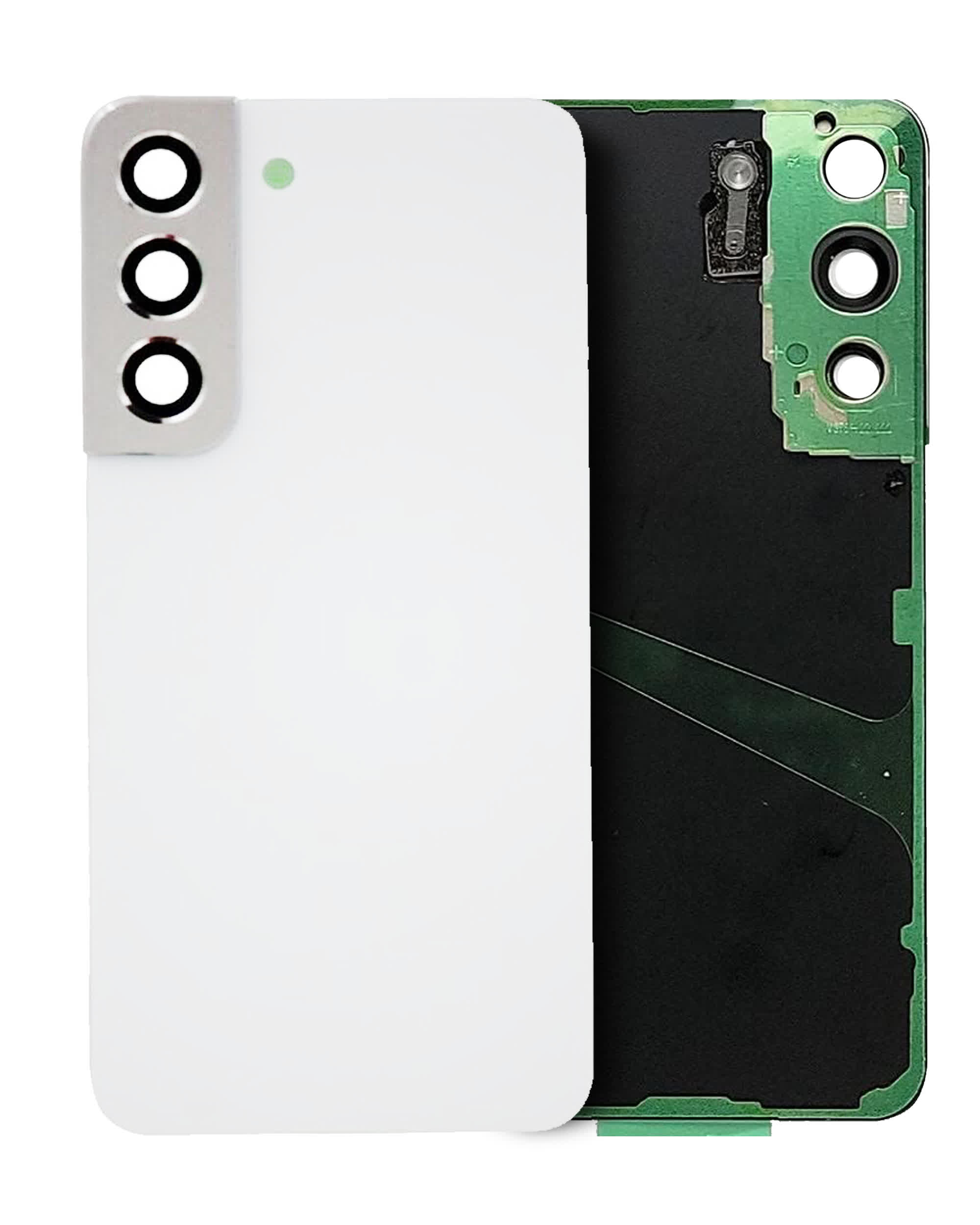 Rückdeckelglas mit Kameraglas für Samsung Galaxy S22 5G (Service Pack) (White (Weiß))
