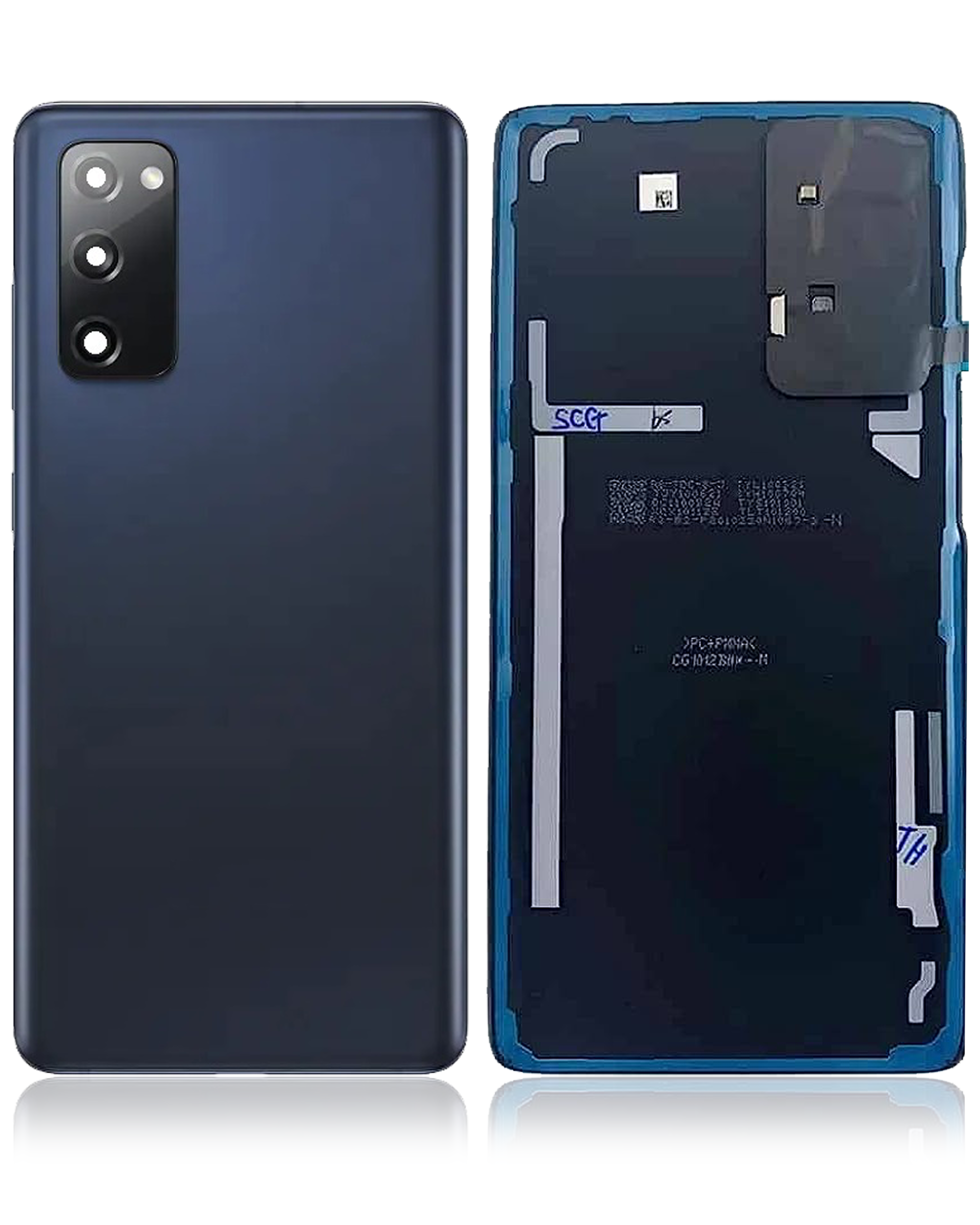 Rückdeckelglas mit Kameraglas für Samsung Galaxy S20 FE (Service Pack) (Cloud Navy) – Bild 2