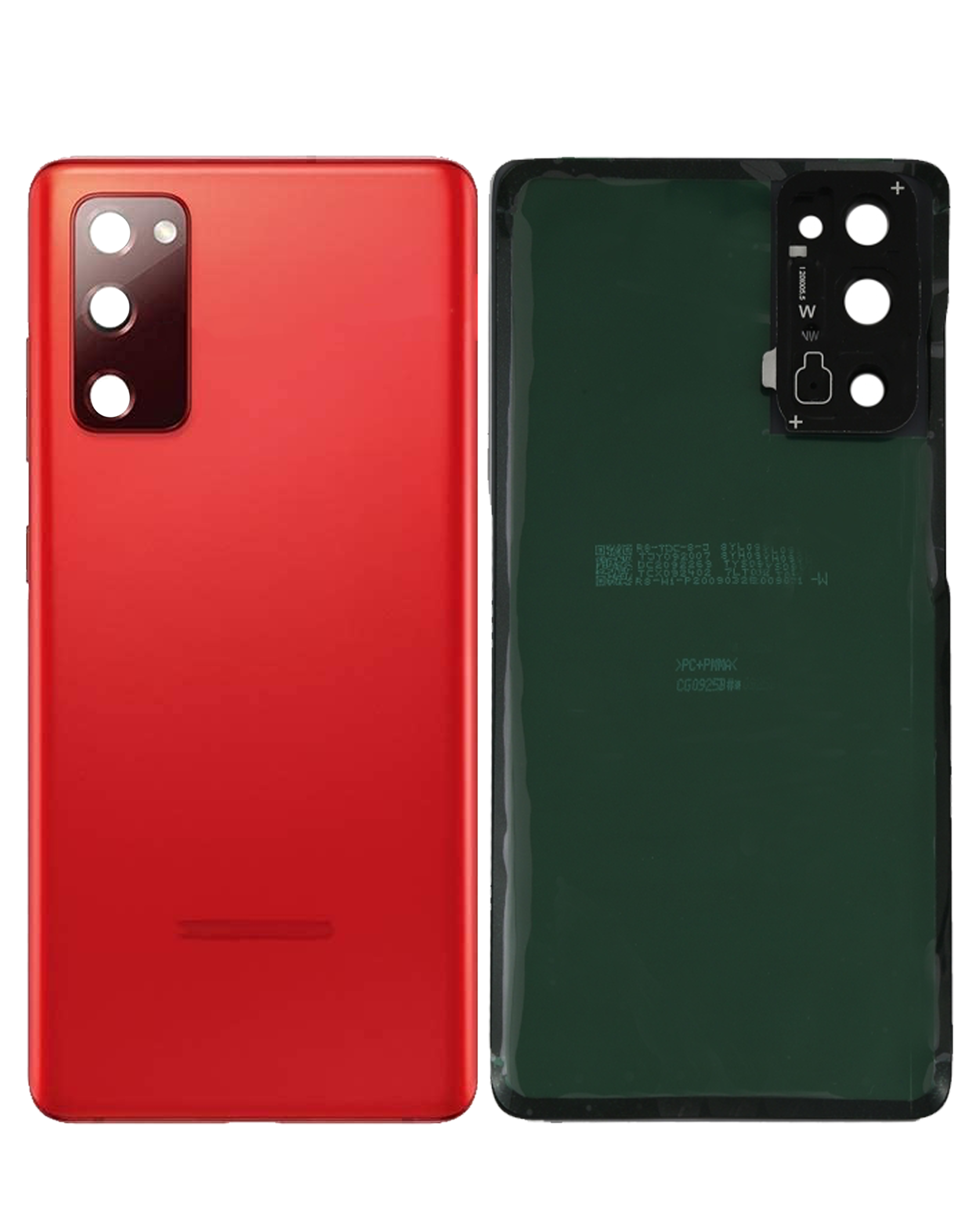 Rückdeckelglas mit Kameraglas für Samsung Galaxy S20 FE (Service Pack) (Cloud Red) – Bild 3