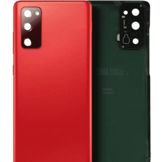 Rückdeckelglas mit Kameraglas für Samsung Galaxy S20 FE (Service Pack) (Cloud Red)