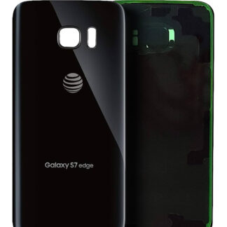 Rückdeckelglas für Samsung Galaxy S7 Edge (ausgebautes Originalteil: Grade A) (Black Onyx)