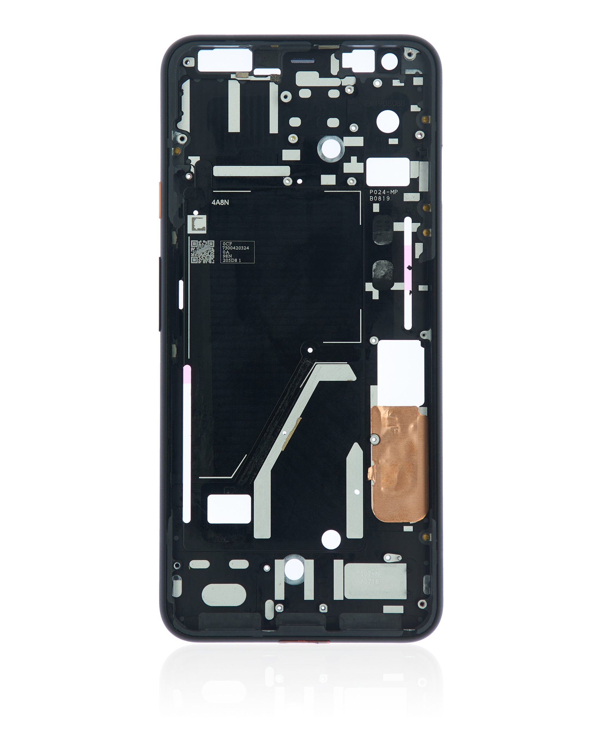 Mittelrahmen für Google Pixel 4XL (Pink Powerbutton) – Bild 4