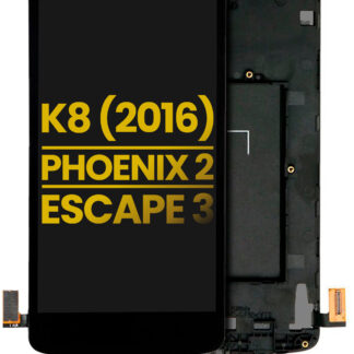 LCD Display mit Rahmen für LG K8 (2016) / Phoenix 2 / Escape 3 (professionell aufgearbeitet)