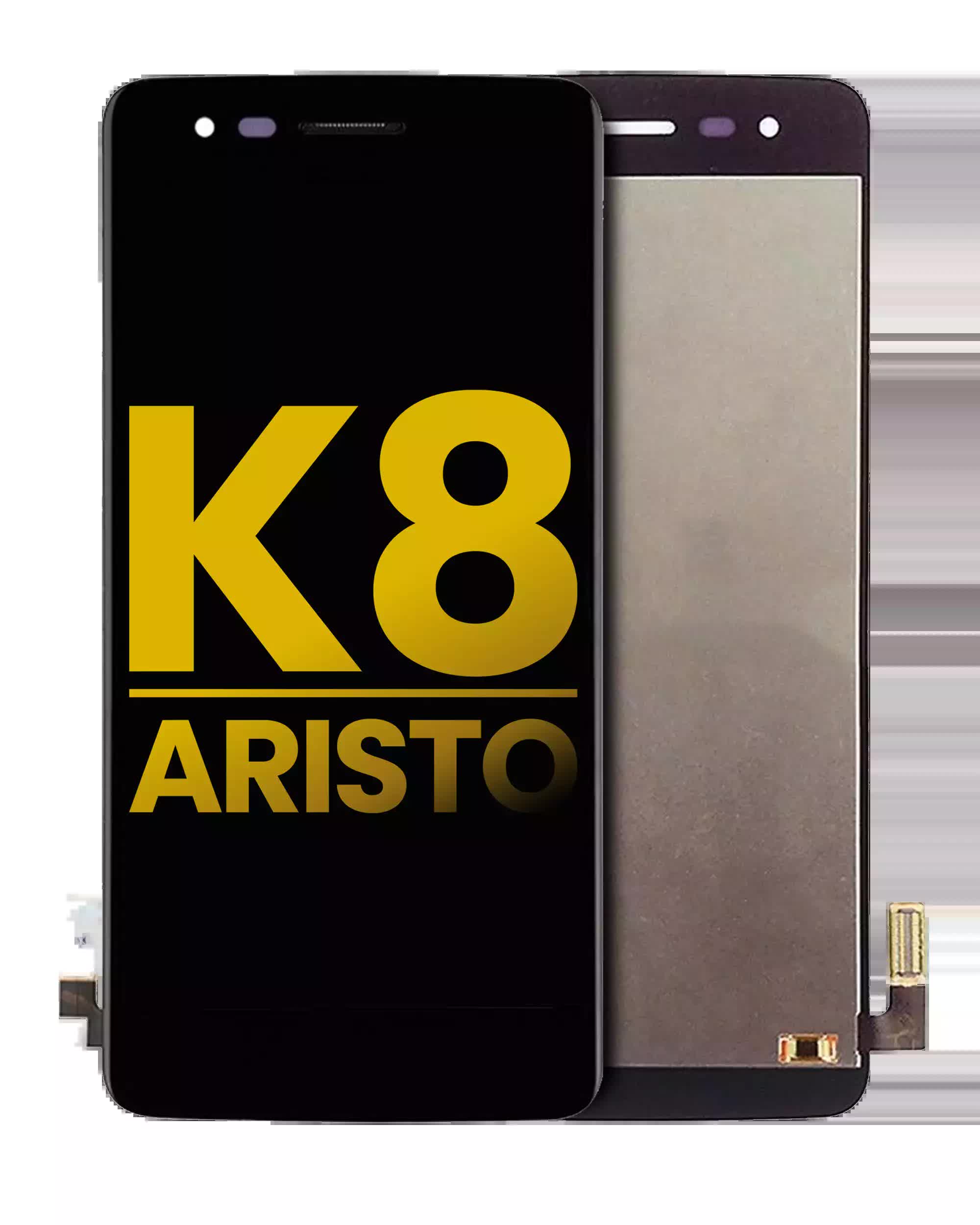 LCD Display ohne Rahmen für LG K8 (2017) / Aristo (US-Version) (professionell aufgearbeitet) (Black (Schwarz))
