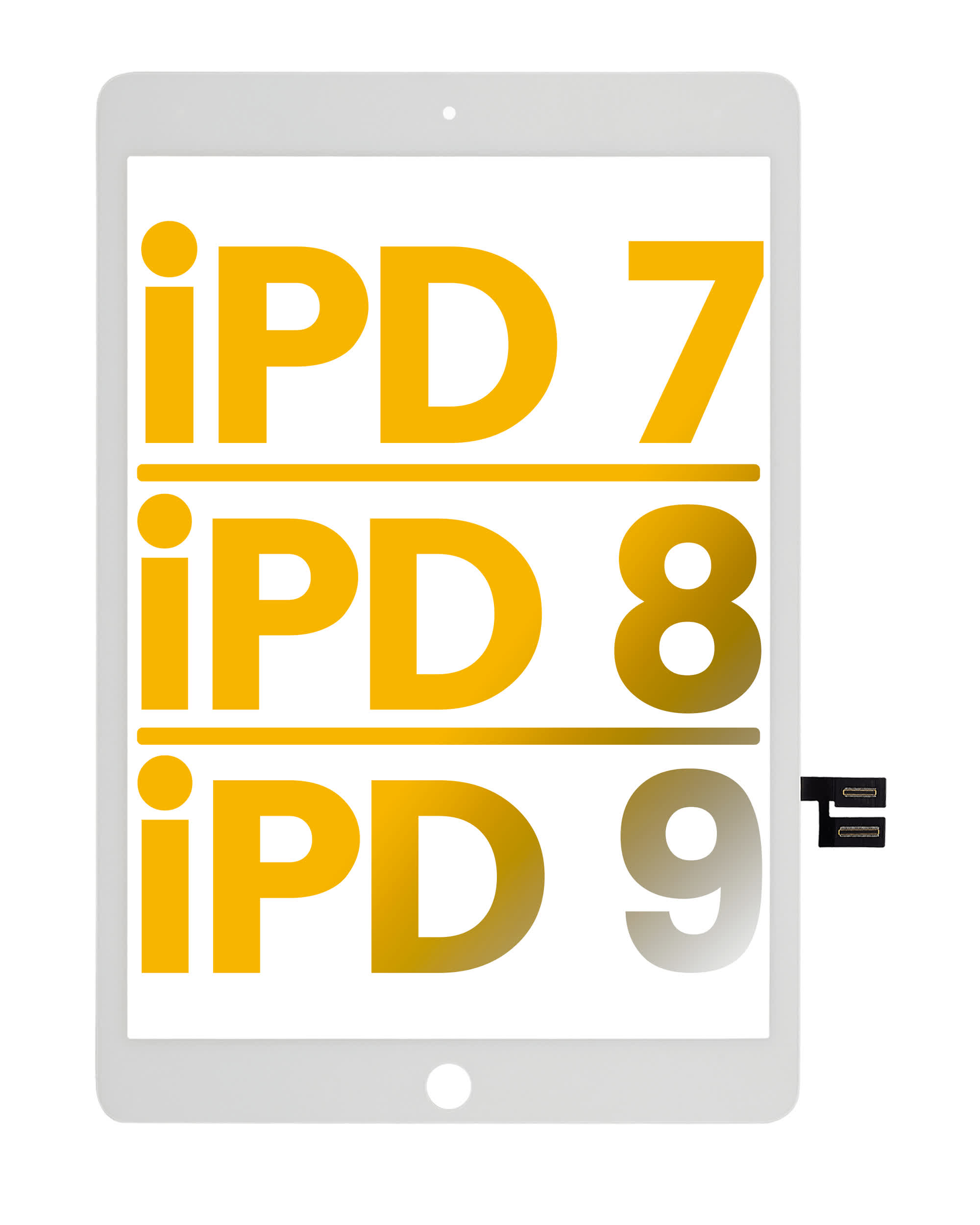 Touchscreen-Digitizer für iPad 7 (2019) / iPad 8 (2020) / iPad 9 (2021) (Premium) (White (Weiß))
