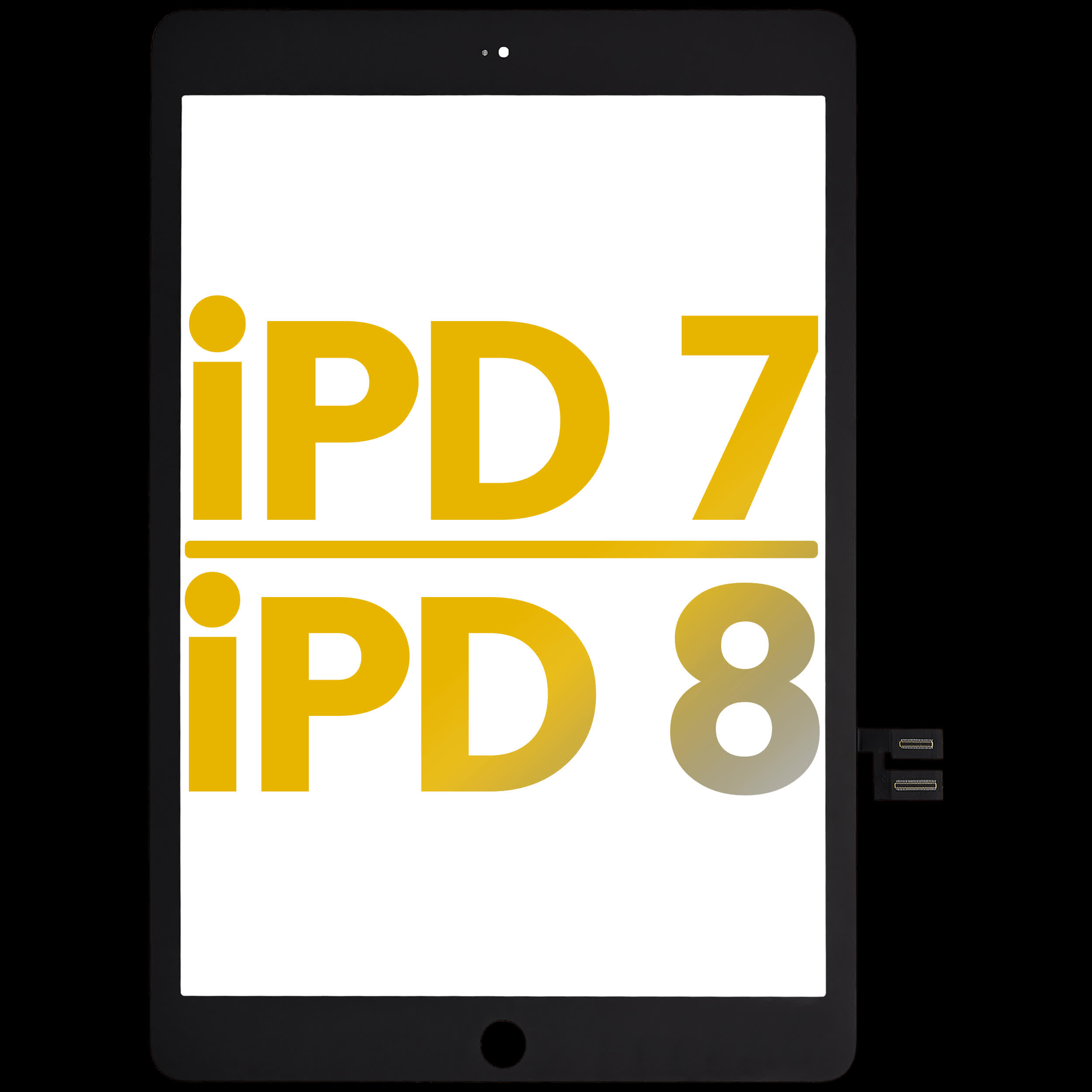 Touchscreen-Digitizer für iPad 7 (2019) / iPad 8 (2020) (Premium) (Black (Schwarz))