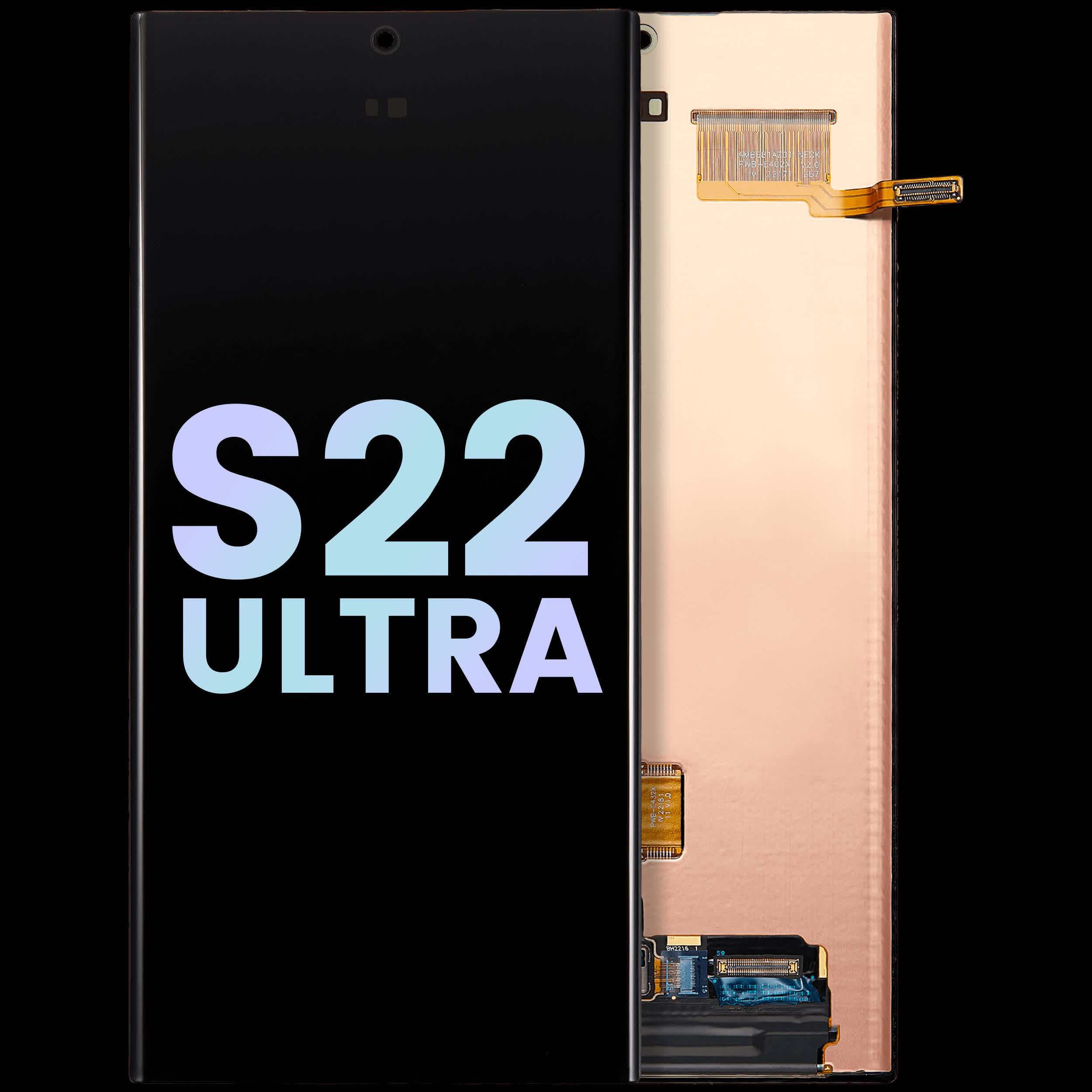 OLED Display ohne Rahmen für Samsung Galaxy S22 Ultra 5G (Service Pack)