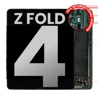 Inner OLED Display mit Rahmen für Samsung Galaxy Z Fold 4 5G (US & International) (ausgebautes Originalteil: Grade B/C) (Gray Green)
