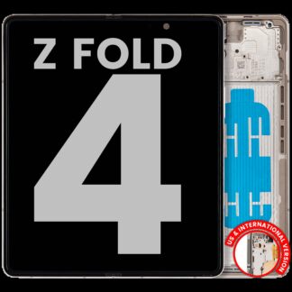 Inner OLED Display mit Rahmen für Samsung Galaxy Z Fold 4 5G (US & International) (ausgebautes Originalteil: Grade B/C) (Beige)