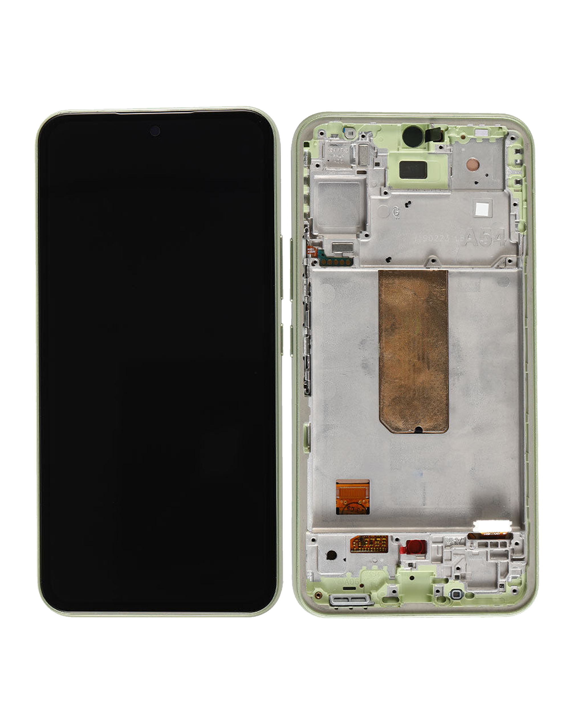 OLED Display mit Rahmen für Samsung Galaxy A54 5G (A546 / 2023) (US & International Version) (Service Pack) (Lime) – Bild 3