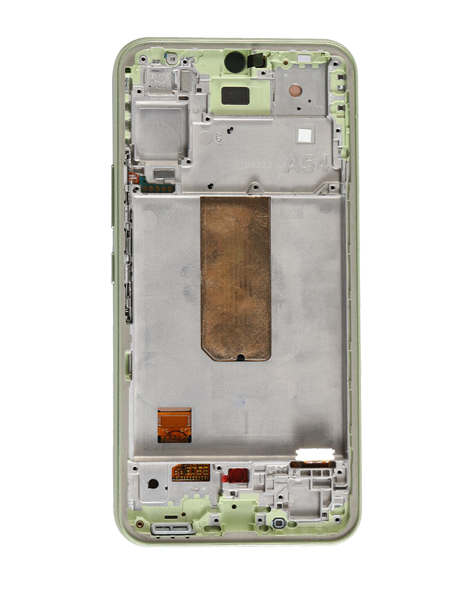 OLED Display mit Rahmen für Samsung Galaxy A54 5G (A546 / 2023) (US & International Version) (Service Pack) (Lime) – Bild 4