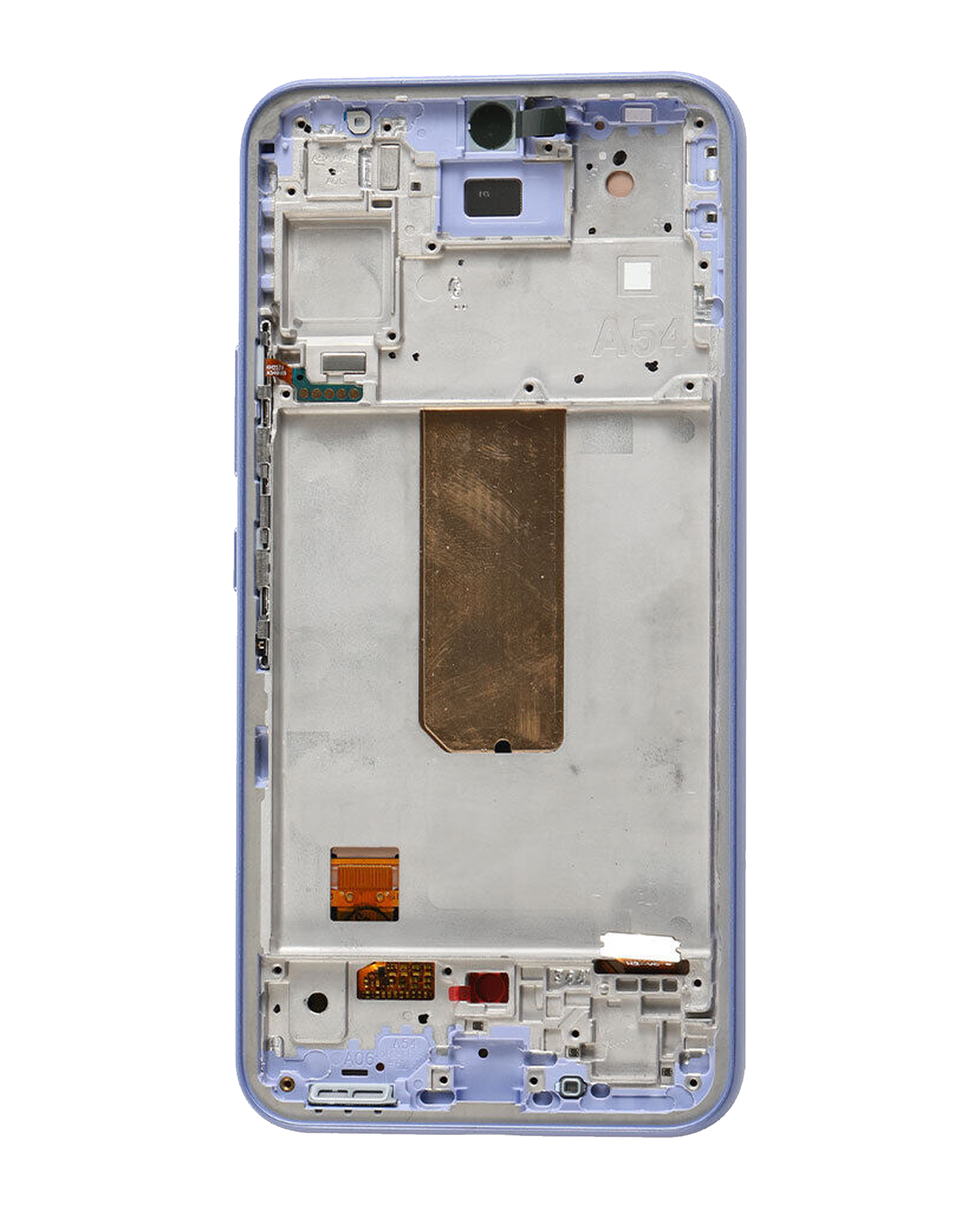 OLED Display mit Rahmen für Samsung Galaxy A54 5G (A546 / 2023) (US & International Version) (Service Pack) (Violet (Violett)) – Bild 4