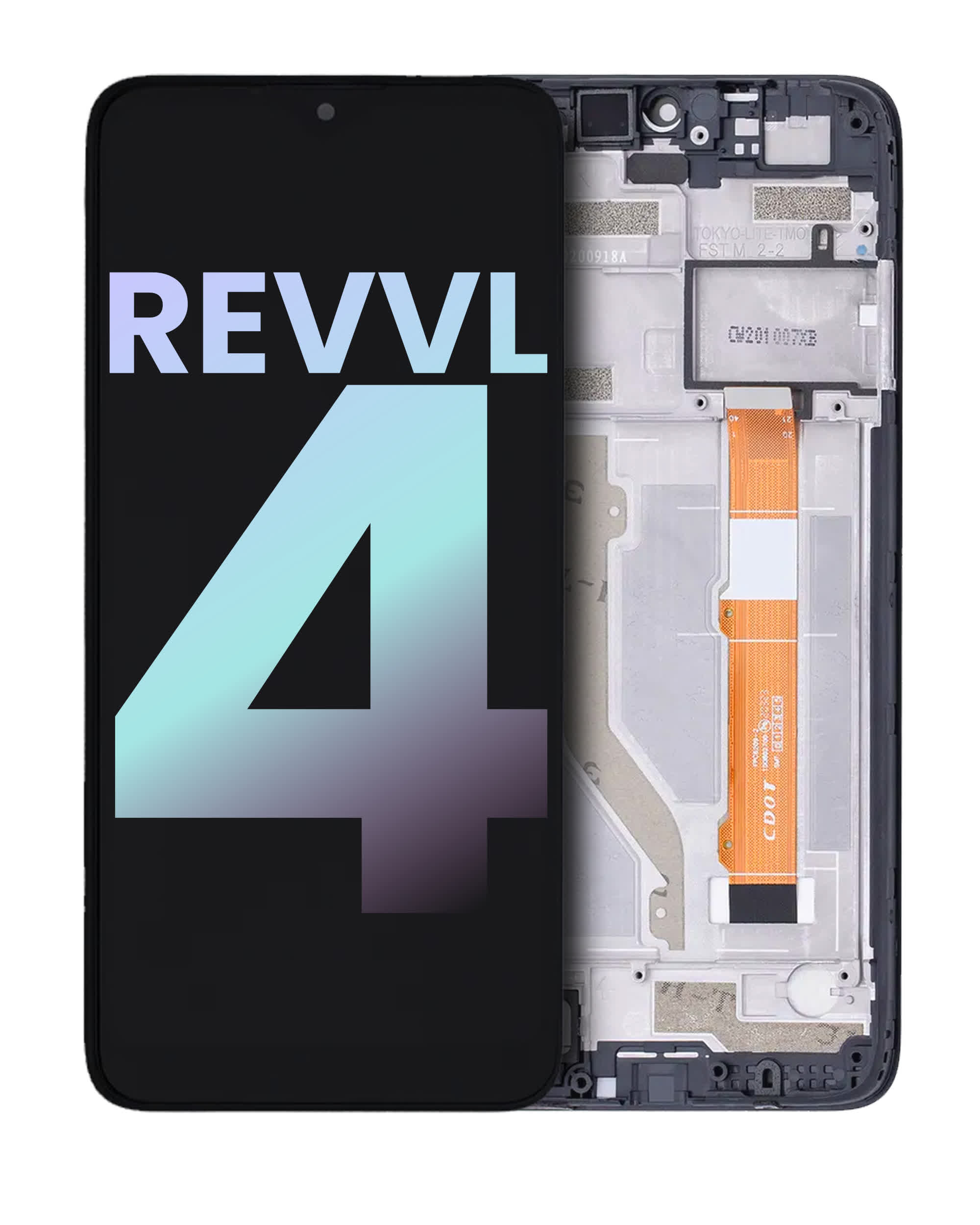 LCD Display mit Rahmen für T-Mobile Revvl 4 (5007 / 2020) (Original)