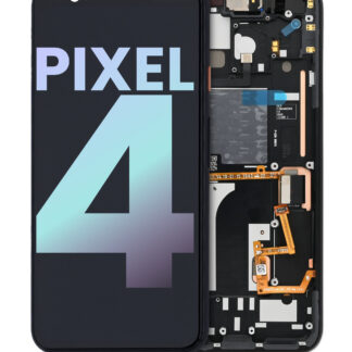 OLED Display mit Rahmen für Google Pixel 4 (Original) (Oh So Orange Powerbutton)