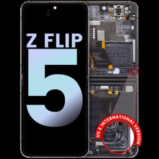 Inner OLED Display mit Rahmen für Samsung Galaxy Z Flip 5 5G (US & International) (Service Pack) (Graphite)