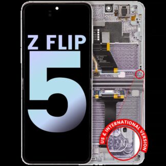 Inner OLED Display mit Rahmen für Samsung Galaxy Z Flip 5 5G (US & International) (Service Pack) (Lavender)
