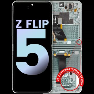 Inner OLED Display mit Rahmen für Samsung Galaxy Z Flip 5 5G (US & International) (Service Pack) (Mint)