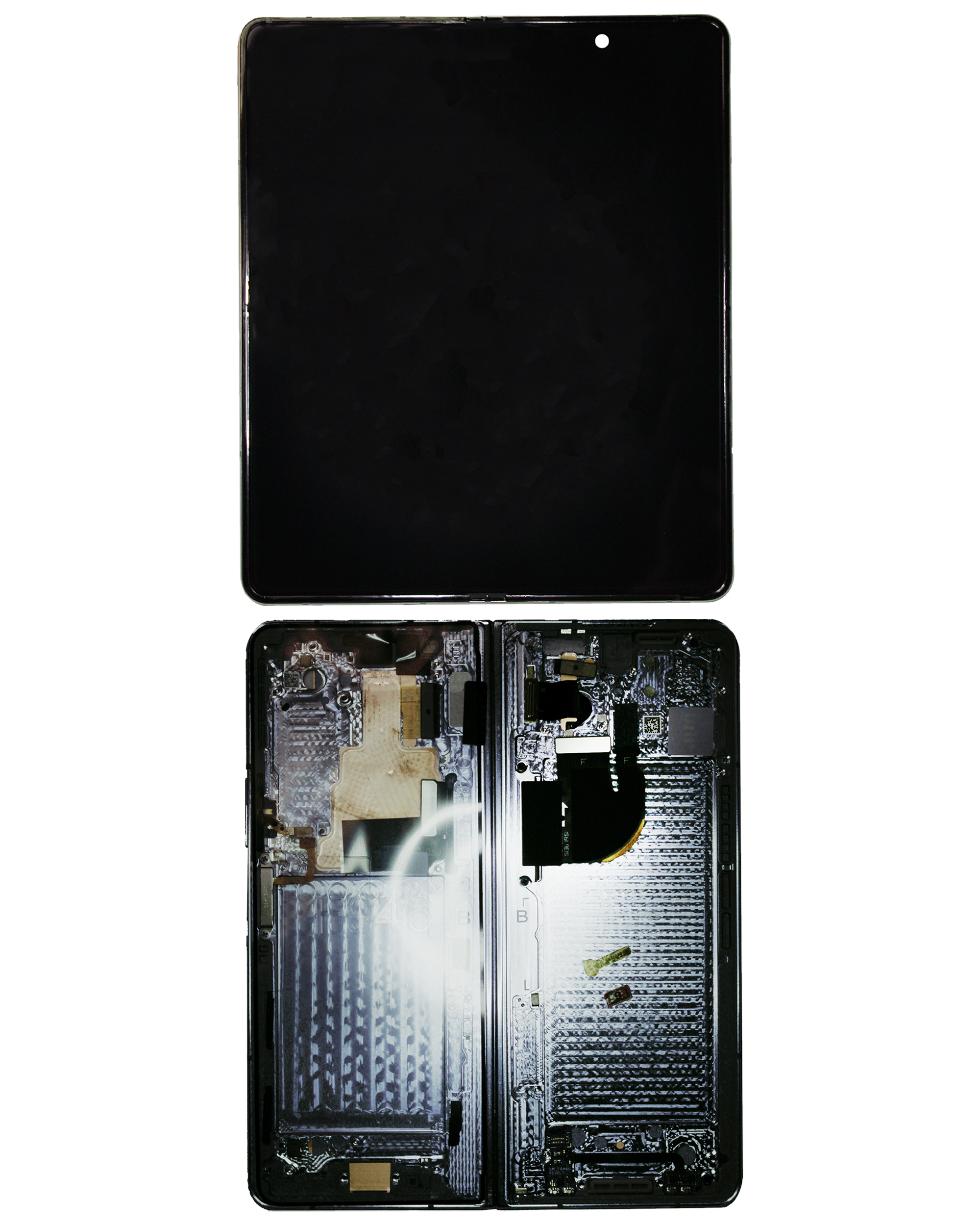 Inner OLED Display mit Rahmen für Samsung Galaxy Z Fold 5 5G (US & International) (Service Pack) (Phantom Black) – Bild 4