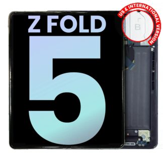 Inner OLED Display mit Rahmen für Samsung Galaxy Z Fold 5 5G (US & International) (Service Pack) (Phantom Black)
