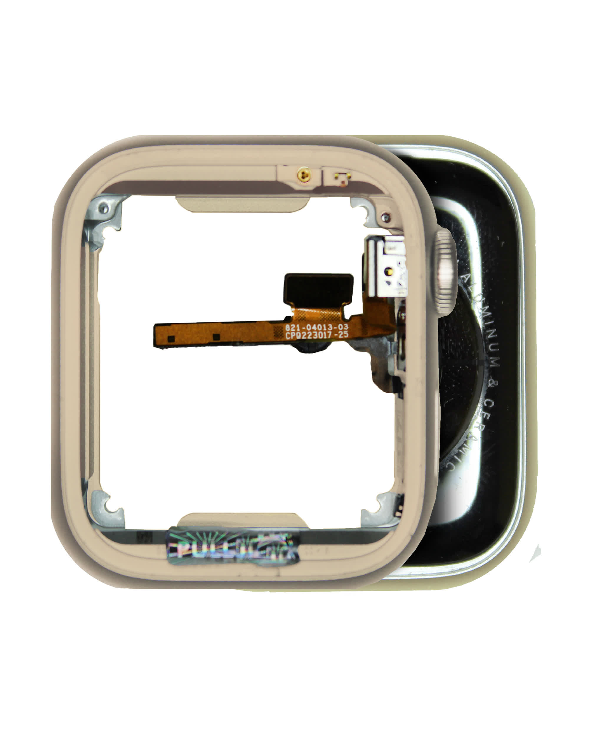 Gehäuse Baugruppe für Watch Series 8 (41MM) (GPS Version) (ausgebautes Originalteil: Grade B/C) (Aluminium/Starlight)