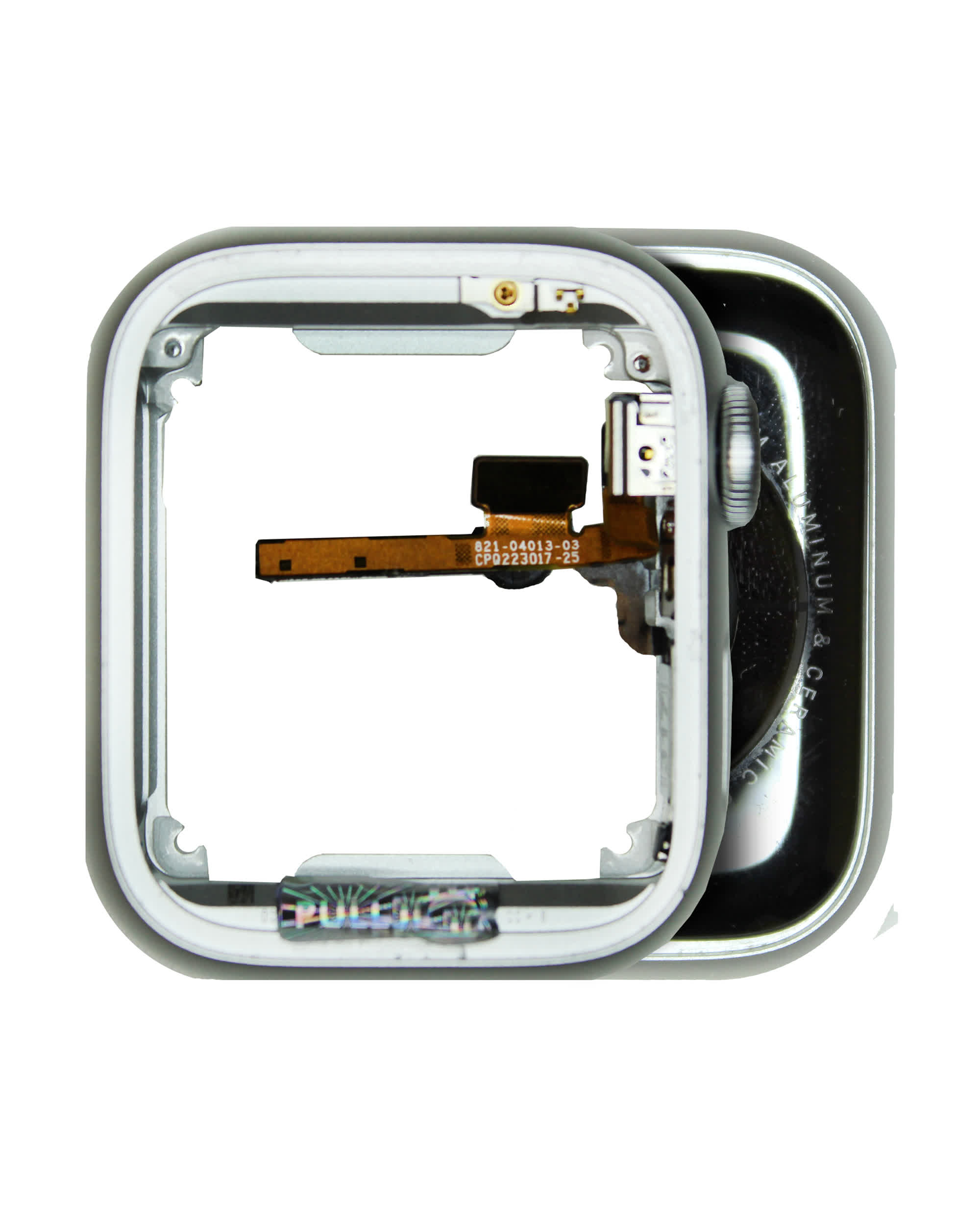 Gehäuse Baugruppe für Watch Series 8 (41MM) (GPS Version) (ausgebautes Originalteil: Grade B/C) (Aluminium/Silver)