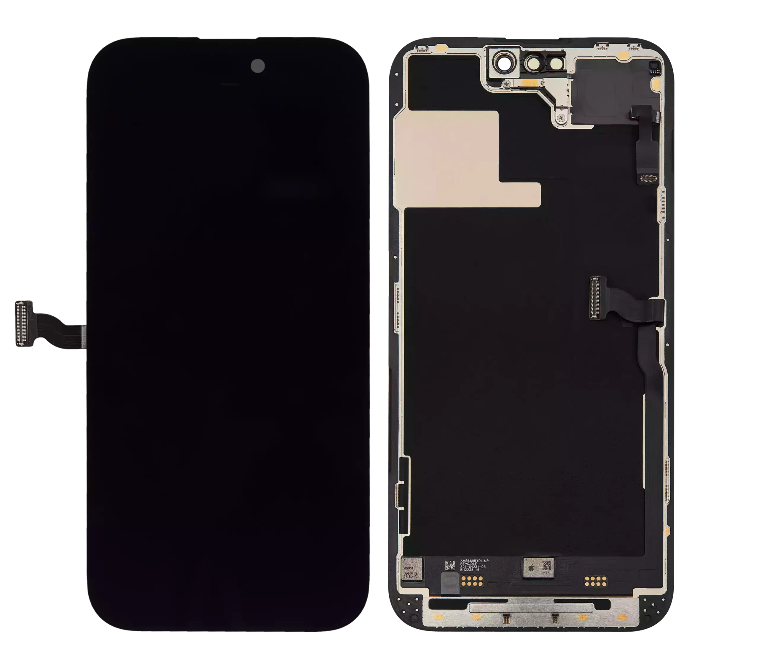 OLED Display mit Näherungssensor Flex vormontiert für iPhone 14 Pro Max (Service Pack) – Bild 2