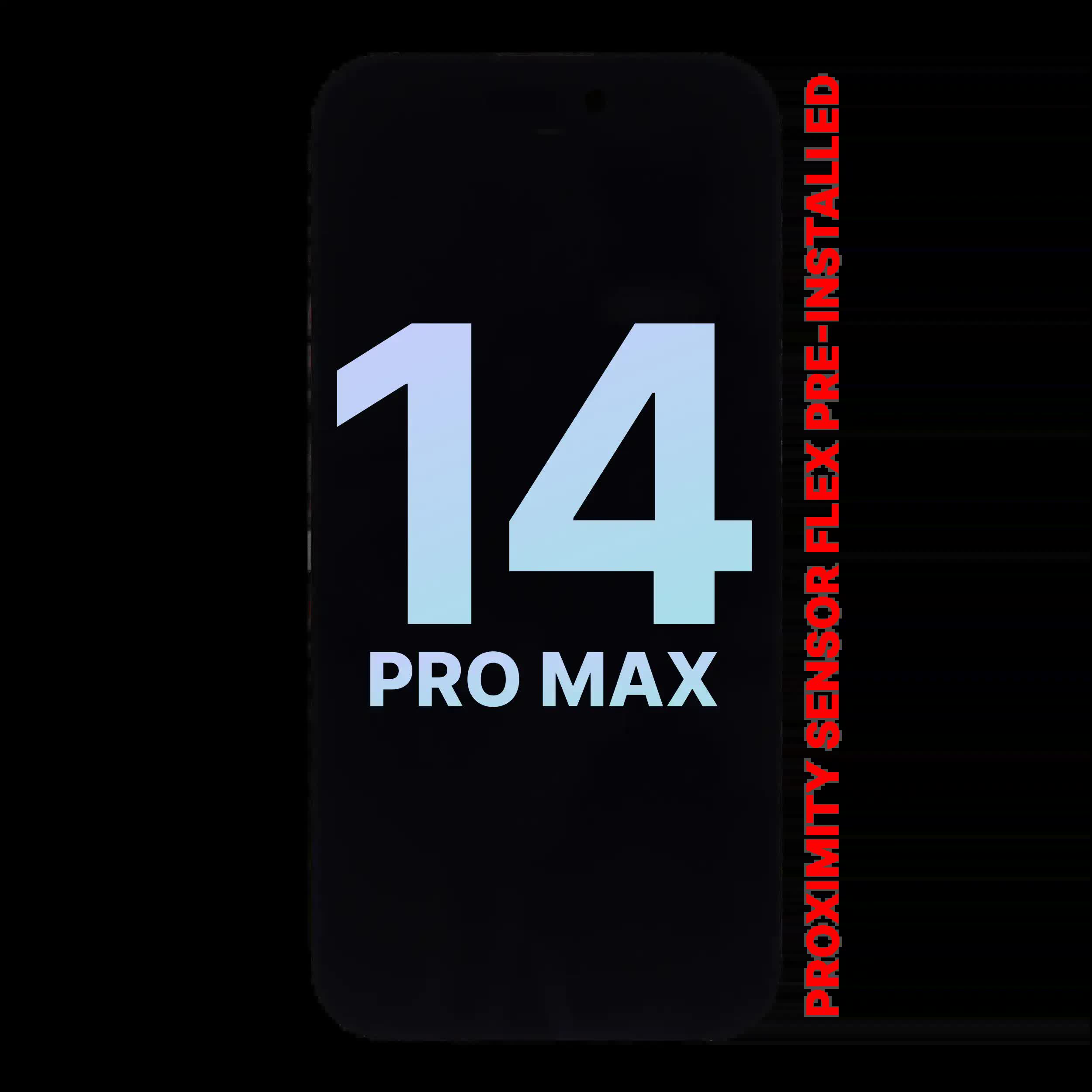 OLED Display mit Näherungssensor Flex vormontiert für iPhone 14 Pro Max (Service Pack)