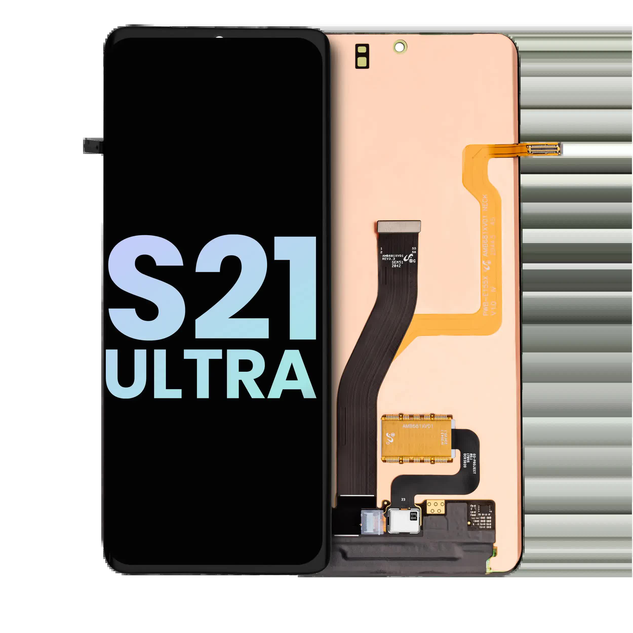 OLED Display ohne Rahmen für Samsung Galaxy S21 Ultra 5G (Service Pack)