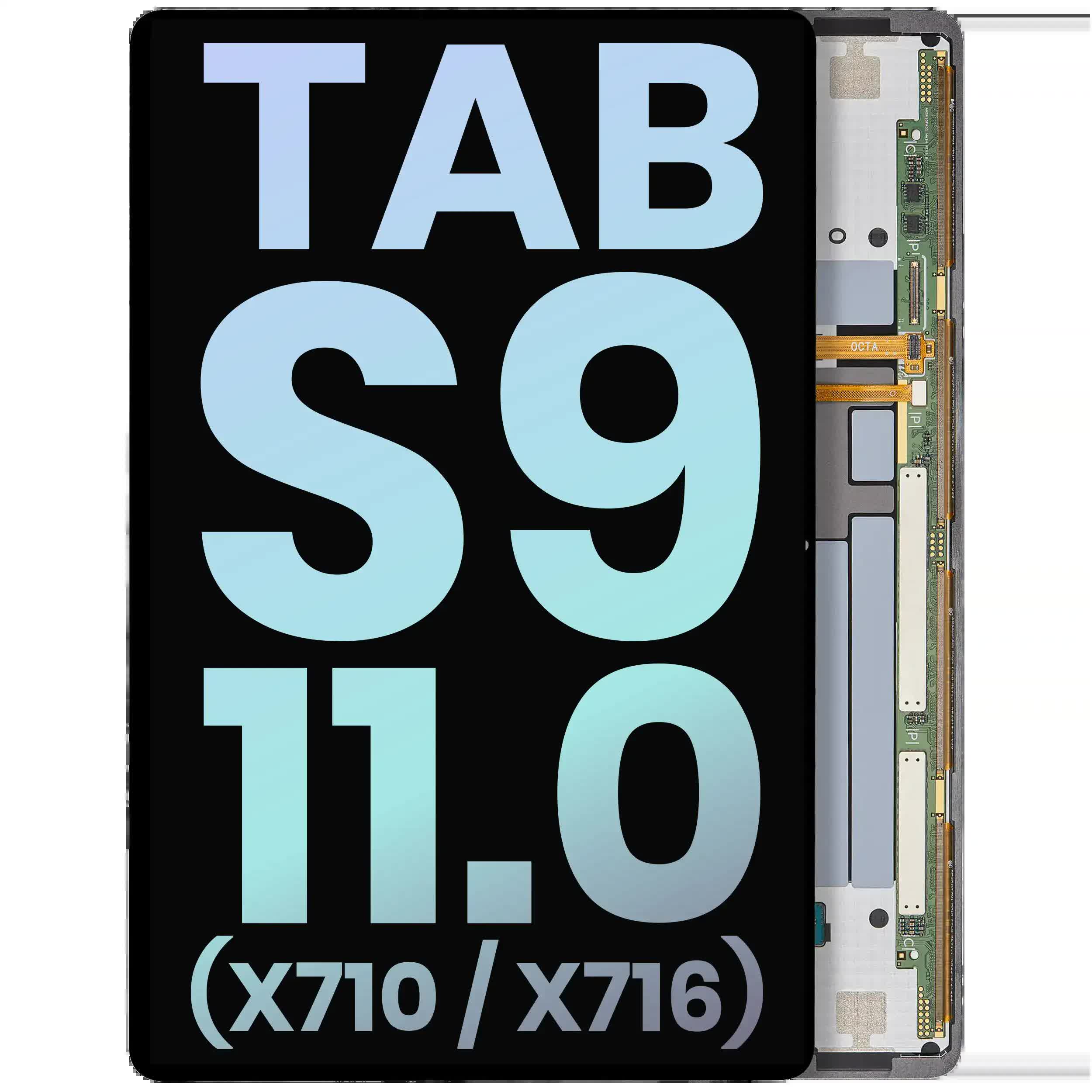 OLED Display ohne Rahmen für Samsung Galaxy Tab S9 11.0" (X710 / X716) (2023) (Service Pack)