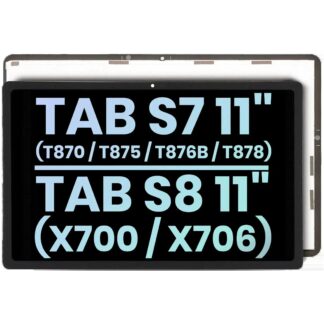 LCD Display ohne Rahmen für Samsung Galaxy Tab S7 11" (2020) (T870 / T875 / T876B / T878) / Tab S8 11" (2022) (X700 / X706) (Service Pack) (