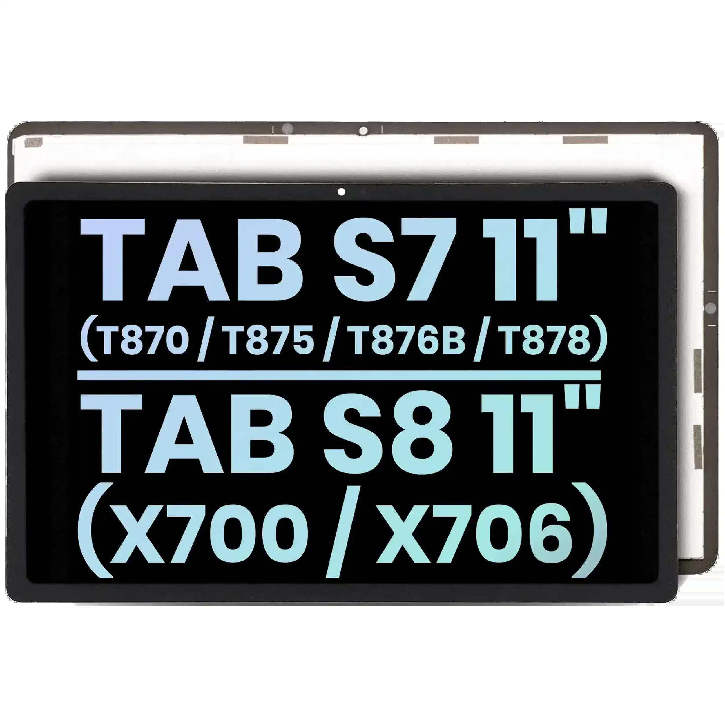 LCD Display ohne Rahmen für Samsung Galaxy Tab S7 11" (2020) (T870 / T875 / T876B / T878) / Tab S8 11" (2022) (X700 / X706) (Service Pack) (
