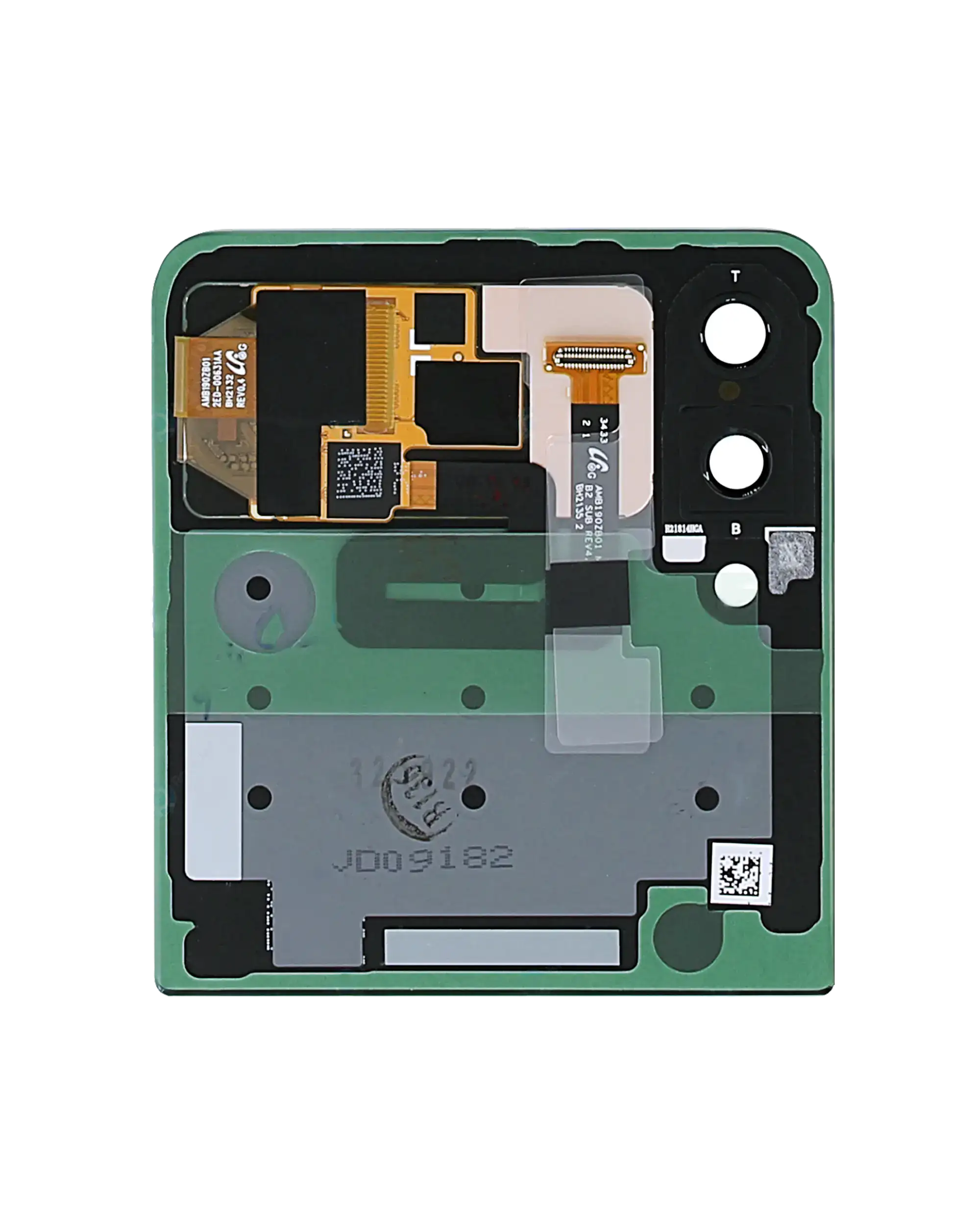 Outer OLED Display für Samsung Galaxy Z Flip 3 5G (Service Pack) (Cream) – Bild 3