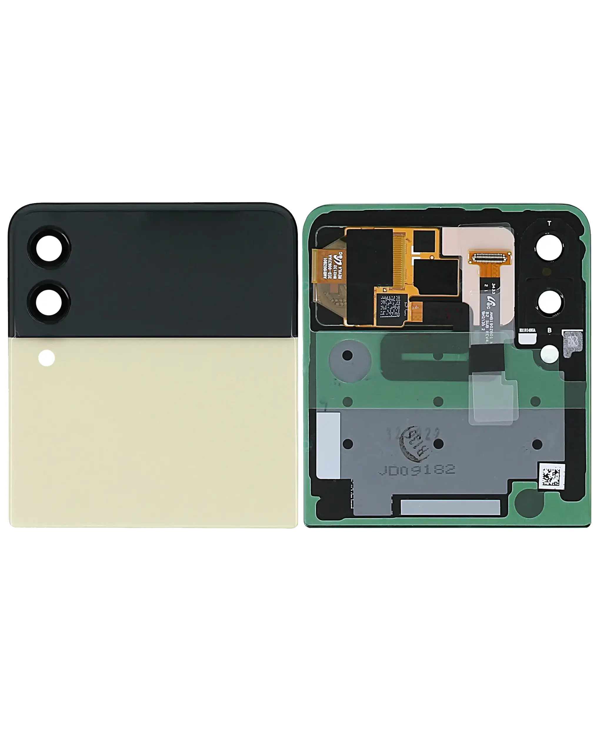 Outer OLED Display für Samsung Galaxy Z Flip 3 5G (Service Pack) (Cream) – Bild 4