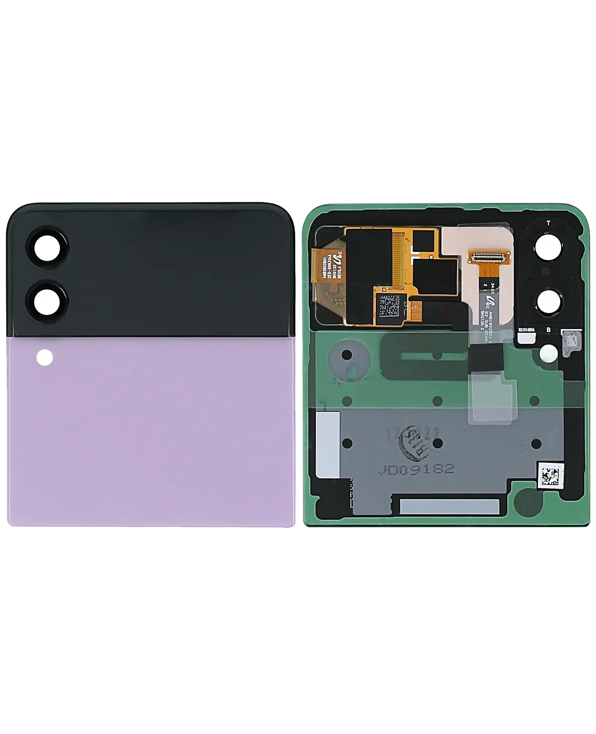 Outer OLED Display für Samsung Galaxy Z Flip 3 5G (Service Pack) (Lavender) – Bild 4