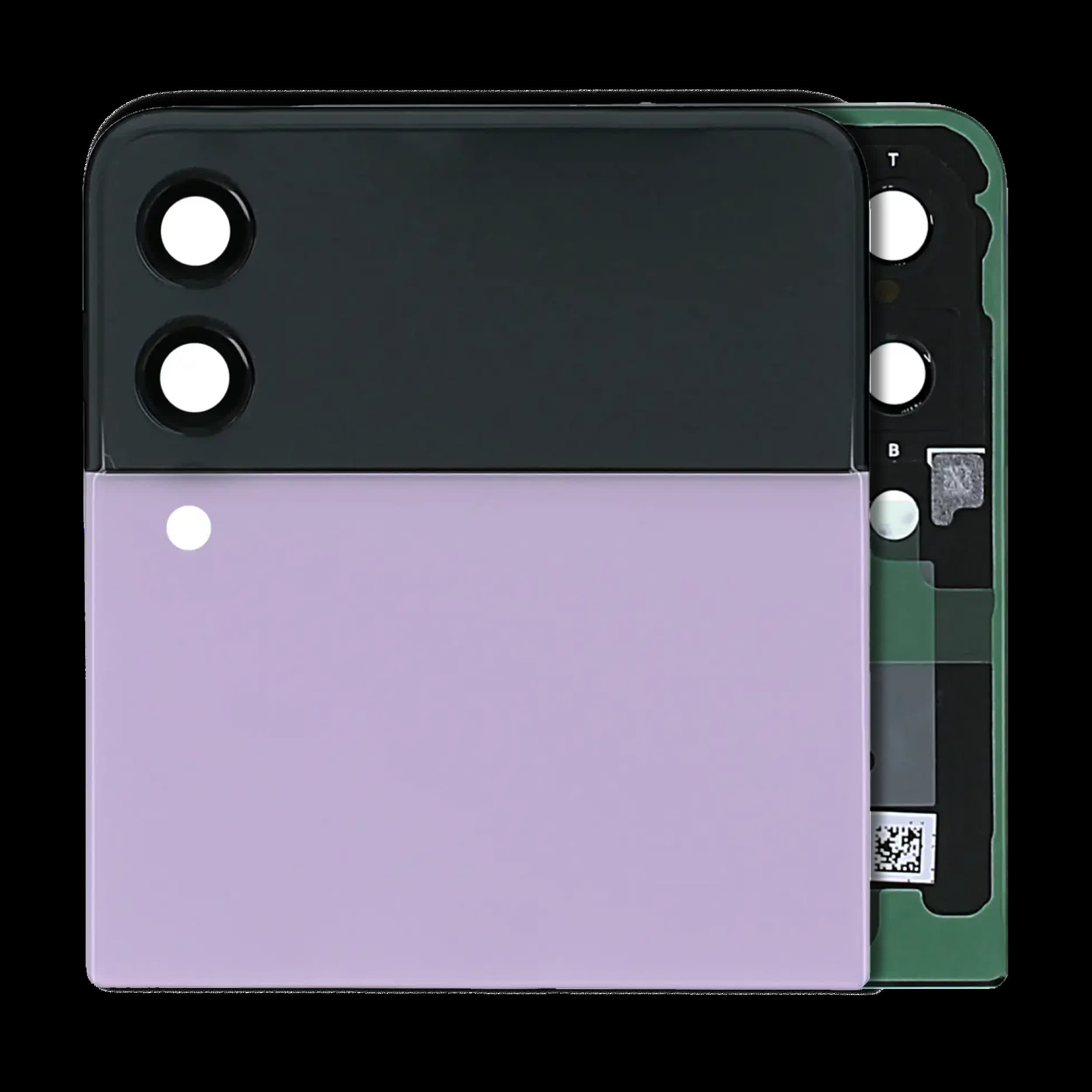 Outer OLED Display für Samsung Galaxy Z Flip 3 5G (Service Pack) (Lavender)
