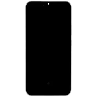 OLED Display mit Rahmen für Samsung Galaxy A34 5G (A346 / 2023) (Service Pack) (Silver (Silber))