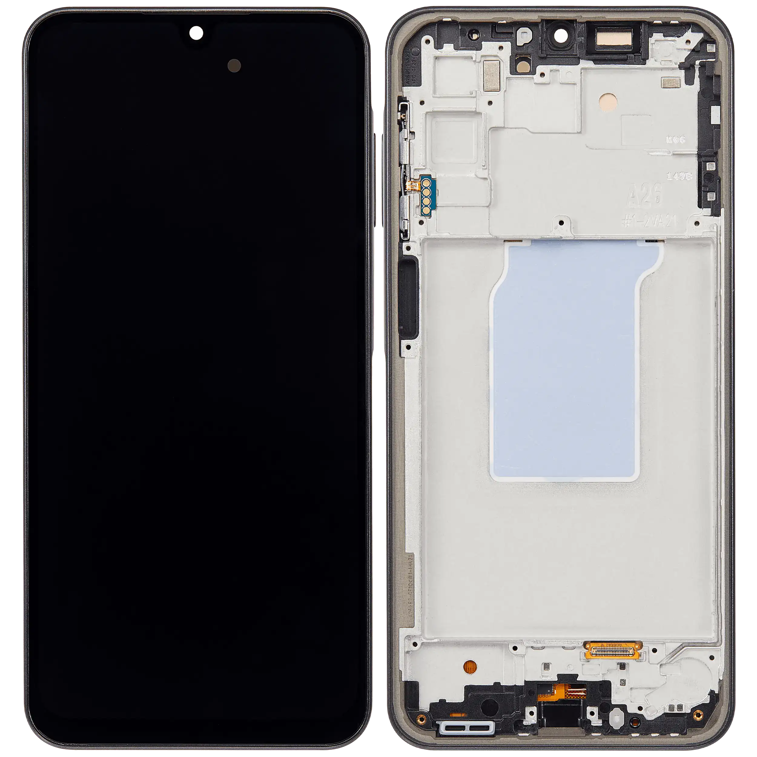 OLED Display mit Rahmen für Samsung Galaxy A26 5G (A266 / 2025) (Service Pack) (Black (Schwarz)) – Bild 2