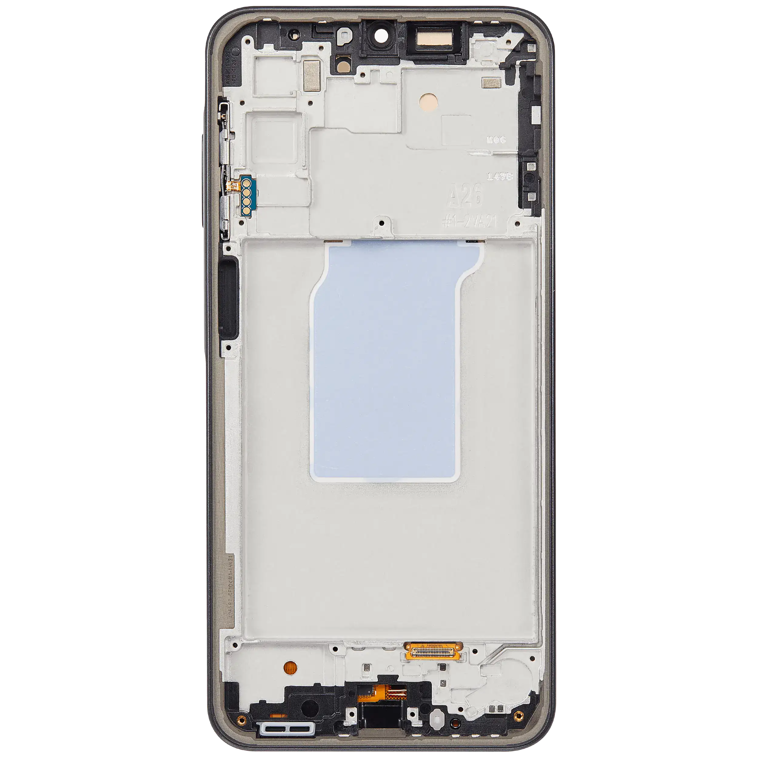 OLED Display mit Rahmen für Samsung Galaxy A26 5G (A266 / 2025) (Service Pack) (Black (Schwarz)) – Bild 4