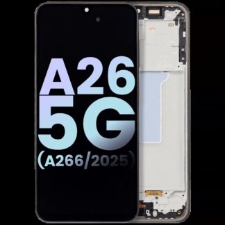 OLED Display mit Rahmen für Samsung Galaxy A26 5G (A266 / 2025) (Service Pack) (Black (Schwarz))