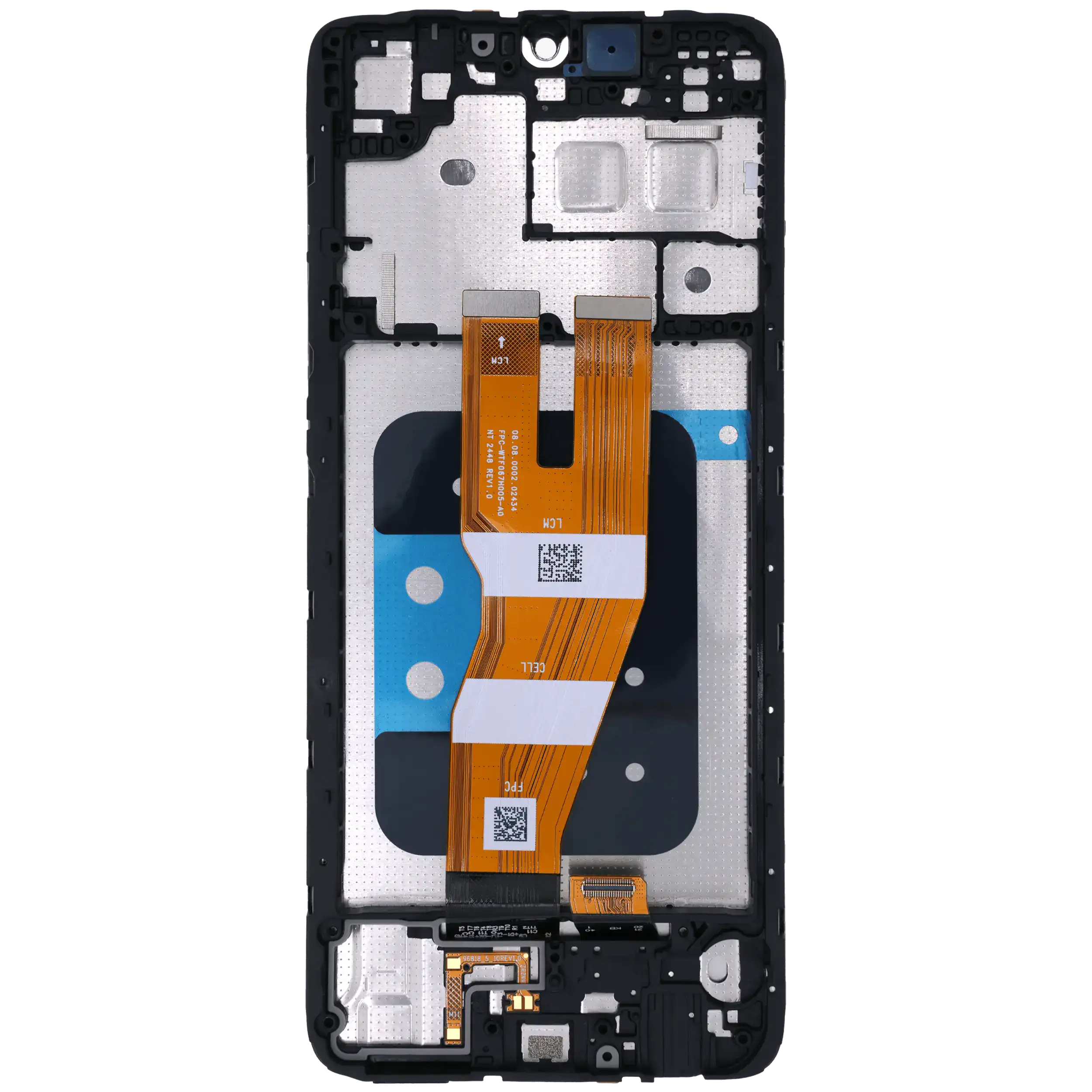OLED Display mit Rahmen für Samsung Galaxy A05 (A055 / 2023) (Service Pack) (Black (Schwarz)) – Bild 4
