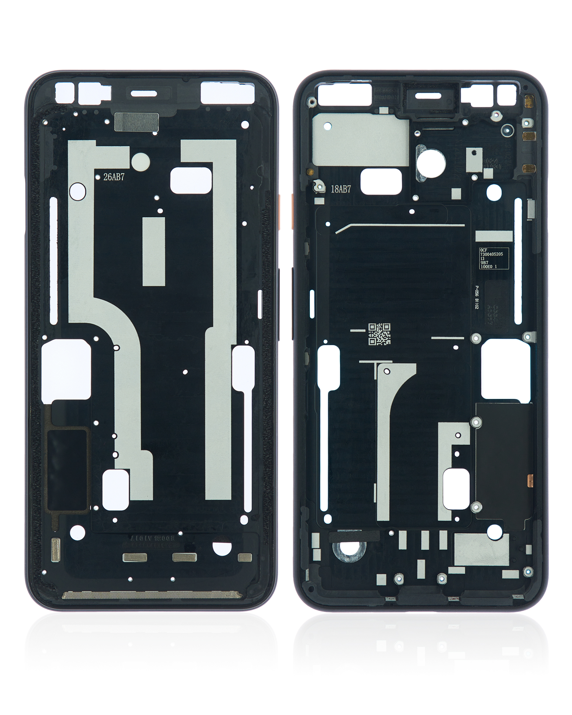 Mittelrahmen für Google Pixel 4 (Pink Powerbutton) – Bild 2