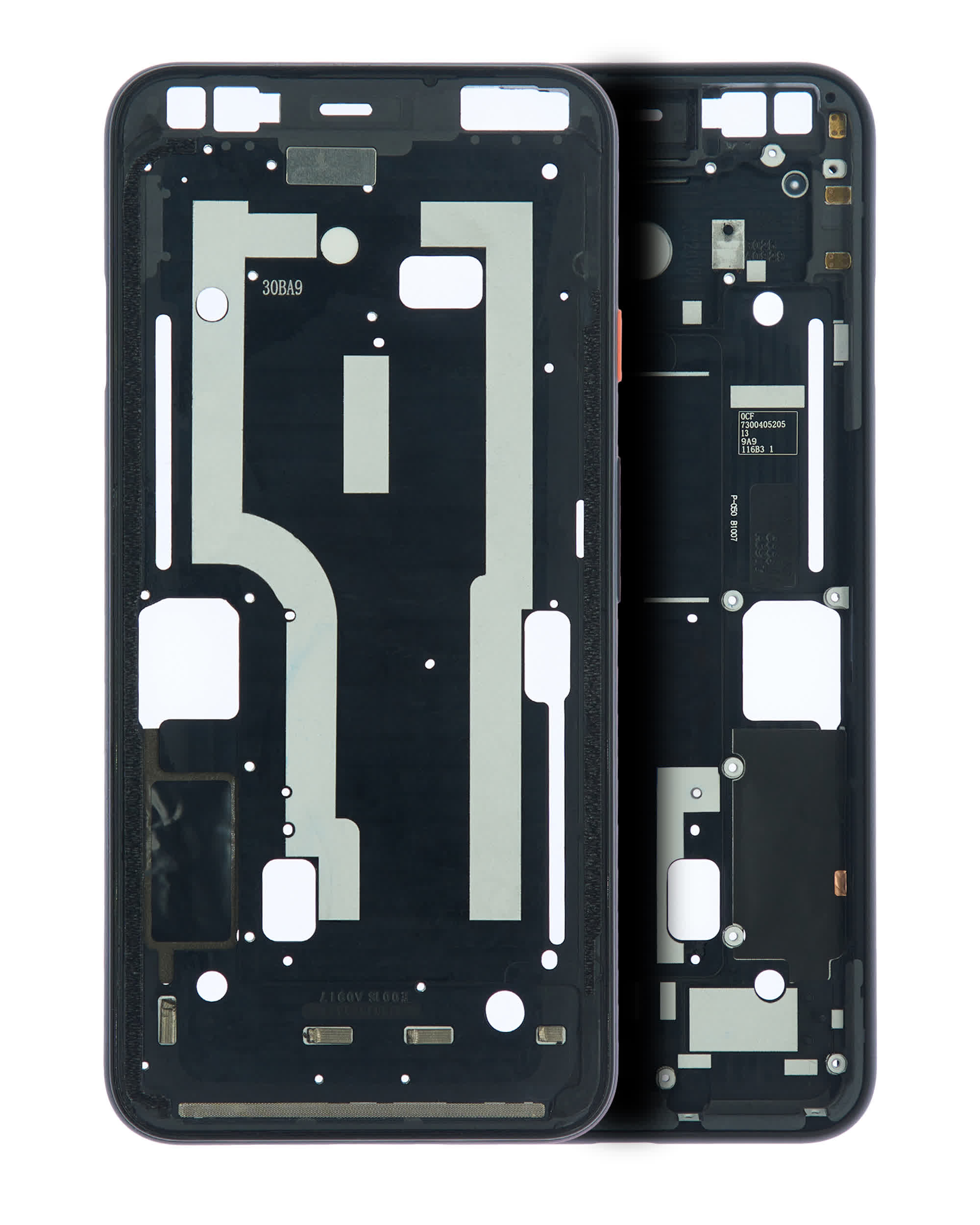 Mittelrahmen für Google Pixel 4 (Oh So Orange Powerbutton)