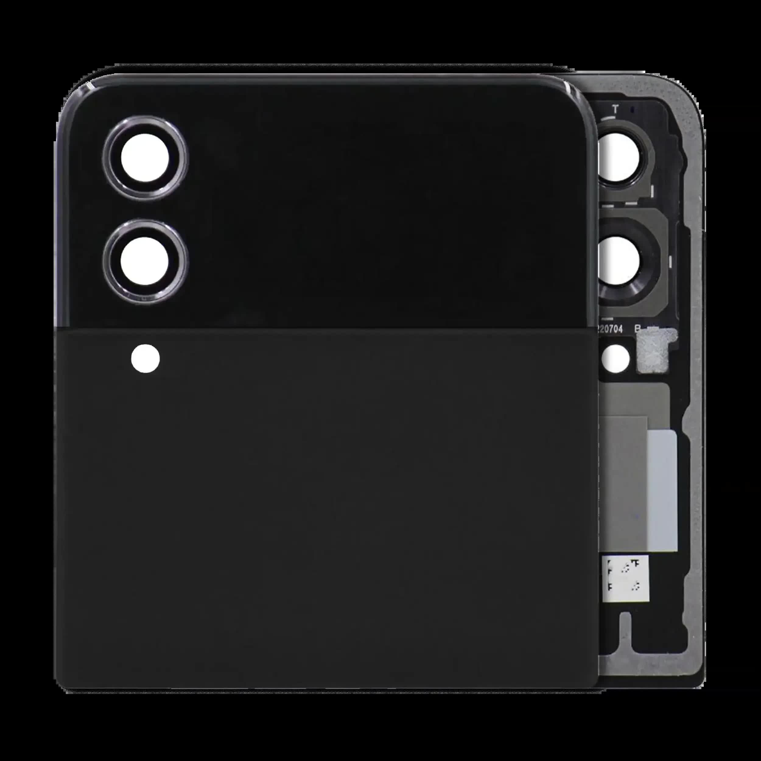 Outer OLED Display für Samsung Galaxy Z Flip 4 5G (ausgebautes Originalteil: Grade B/C) (Black (Schwarz))