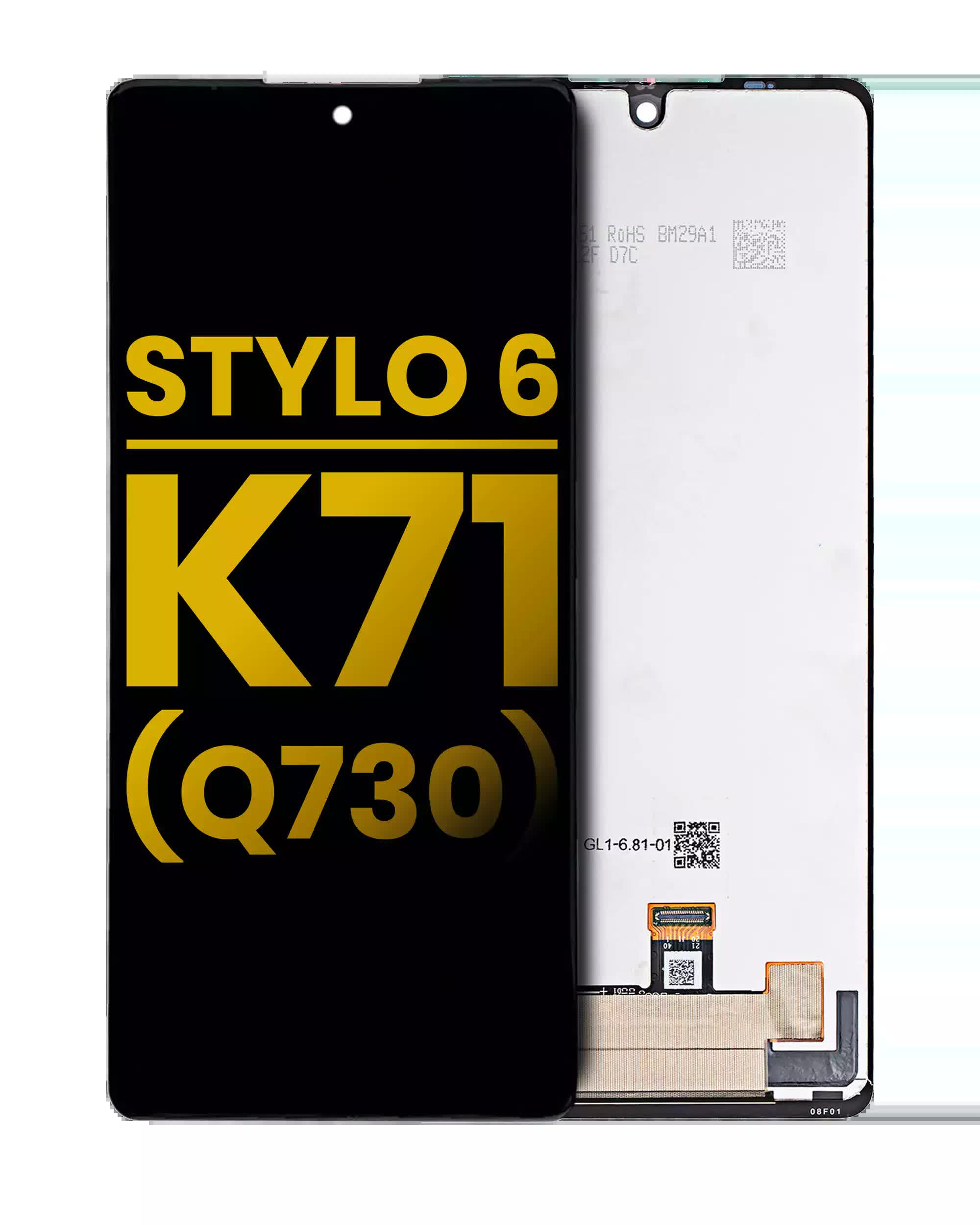 LCD Display ohne Rahmen für LG Stylo 6 / K71 (professionell aufgearbeitet)