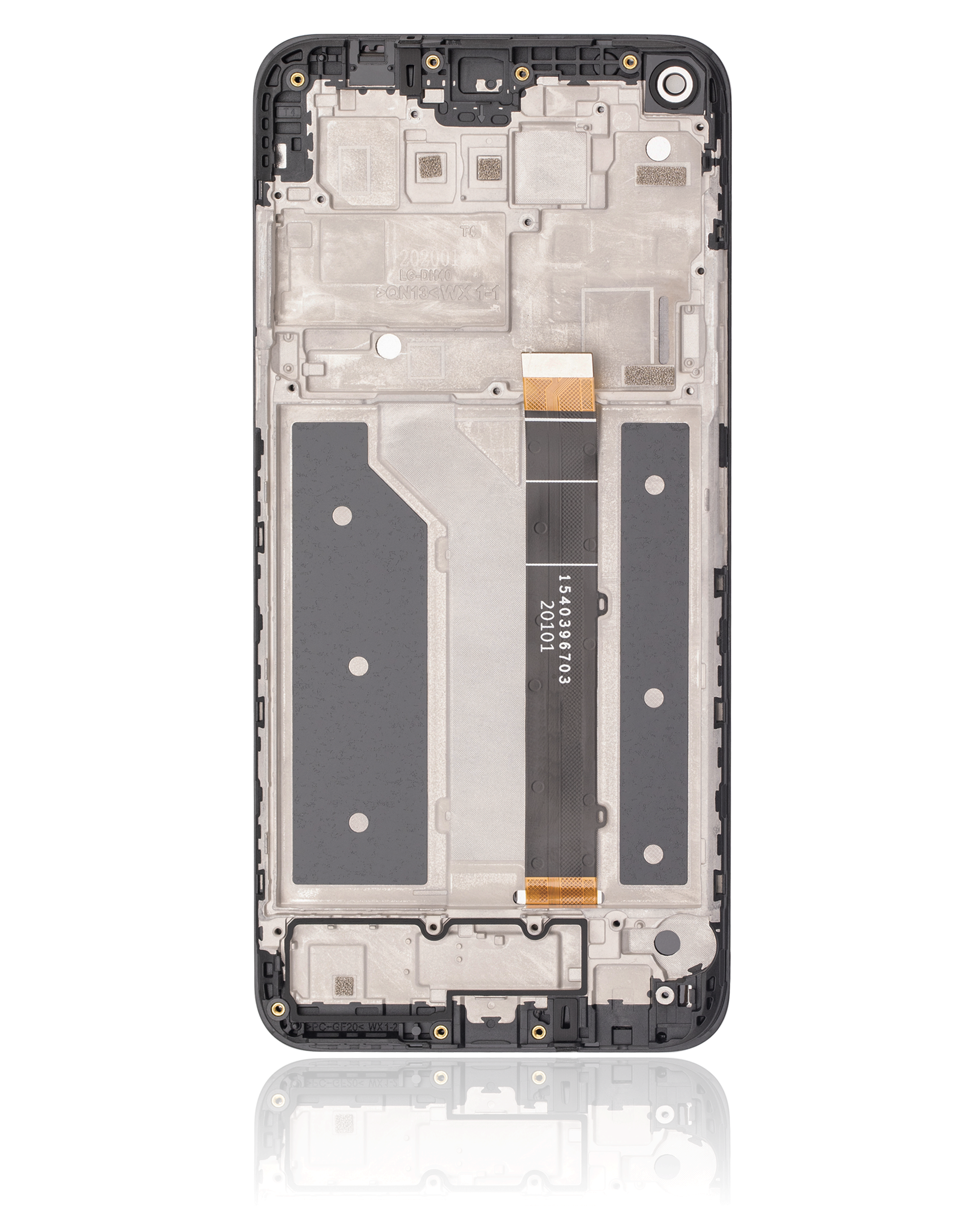 LCD Display mit Rahmen für LG K61 (2020) (professionell aufgearbeitet) (Black (Schwarz)) – Bild 3